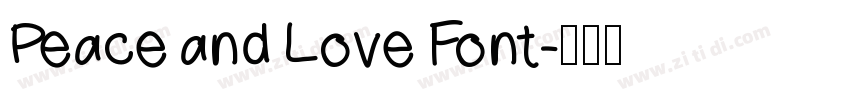 Peace and Love Font字体转换